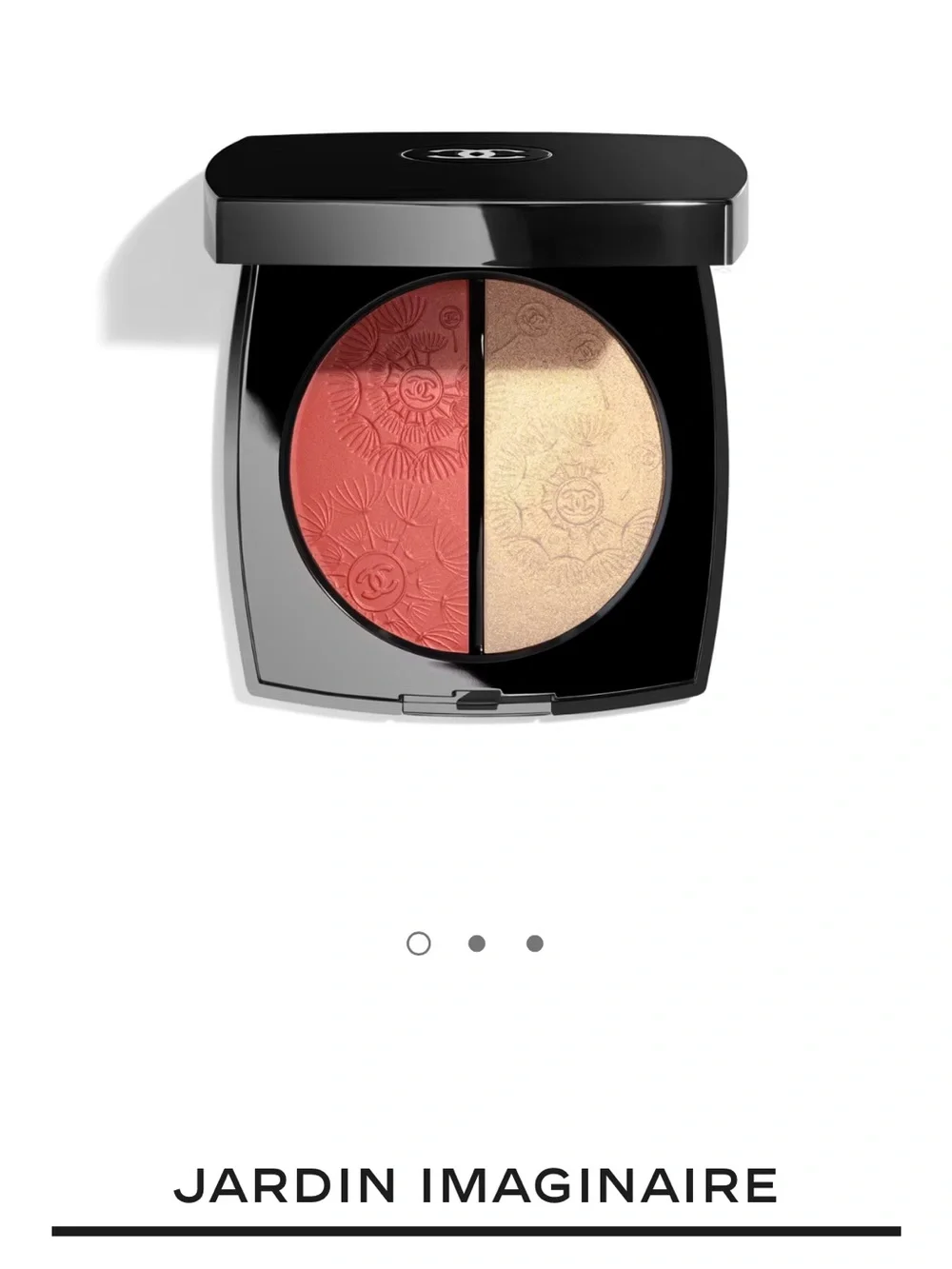 Chanel JARDIN IMAGINAIRE BLUSH AND HIGHLIGHTER DUO gold and peach